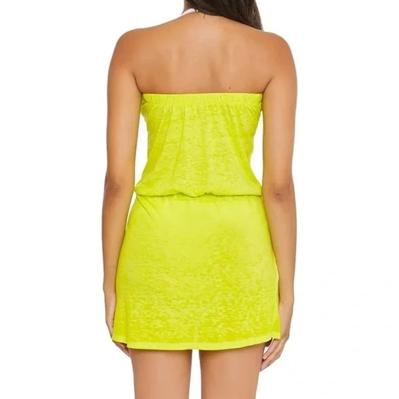 Becca “Zesty” Neon Wrap Cover-Up Dress Size Medium NWT – Beach & Resort Wear - Picture 3 of 9
